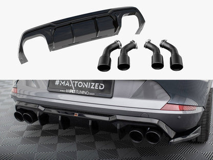 Maxton Design - Rear Valance V.3 + Exhaust Tips Cupra Formentor VZ Mk1 / Mk1 Facelift