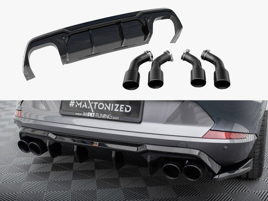 Maxton Design - Rear Valance V.3 + Exhaust Tips Cupra Formentor VZ Mk1 / Mk1 Facelift