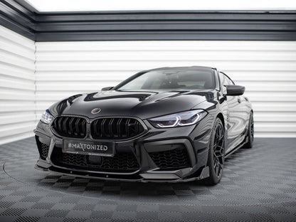 Maxton Design - Front Splitter V.1 + Flaps BMW M8 Gran Coupe F93 / Coupe F92