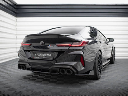 Maxton Design - REAR SIDE SPLITTERS V.1 + FLAPS BMW M8 GRAN COUPE F93