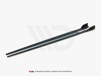 Maxton Design - Side Skirts Diffusers V.1 + Flaps BMW M8 Gran Coupe F93 / 8 Gran Coupe M-Pack G16