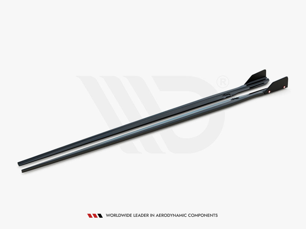 Maxton Design - Side Skirts Diffusers V.1 + Flaps BMW M8 Gran Coupe F93 / 8 Gran Coupe M-Pack G16