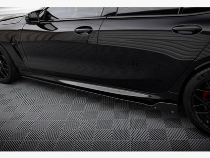 Maxton Design - Side Skirts Diffusers V.1 + Flaps BMW M8 Gran Coupe F93 / 8 Gran Coupe M-Pack G16