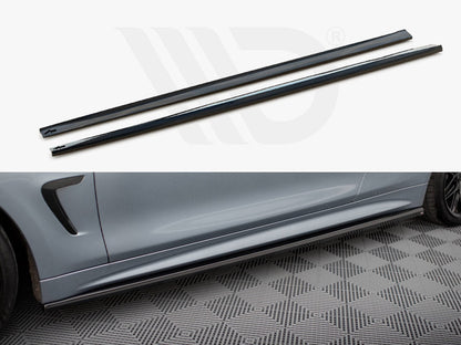 Maxton Design - SIDE SKIRTS DIFFUSERS V.3 BMW 4 COUPE / GRAN COUPE / CABRIO M-SPORT F32 / F36 / F33