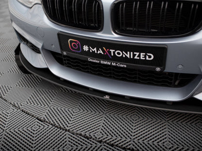 Maxton Design - STREET PRO FRONT SPLITTER + FLAPS BMW 4 COUPE / GRAN COUPE / CABRIO M-PACK F32 / F36 / F33