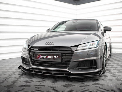 Maxton Design - STREET PRO FRONT SPLITTER + FLAPS AUDI TT S / S-LINE 8S