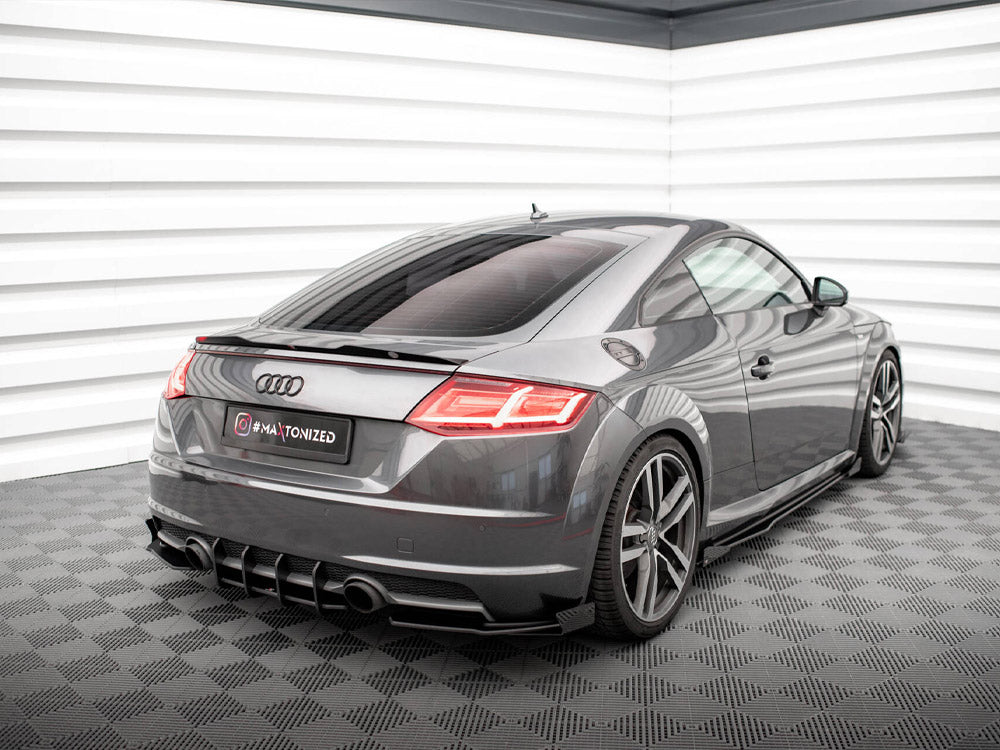 Maxton Design - STREET PRO REAR SIDE SPLITTERS + FLAPS AUDI TT S-LINE 8S