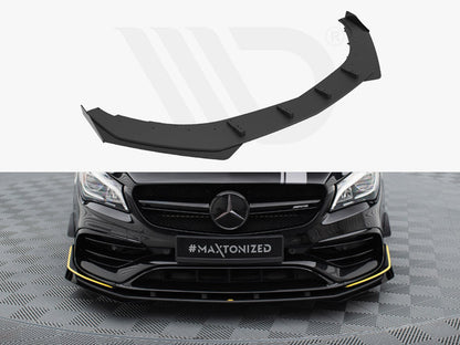 Maxton Design - STREET PRO FRONT SPLITTER + FLAPS MERCEDES-AMG CLA 45 AERO C117 FACELIFT
