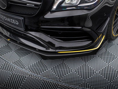 Maxton Design - STREET PRO FRONT SPLITTER + FLAPS MERCEDES-AMG CLA 45 AERO C117 FACELIFT