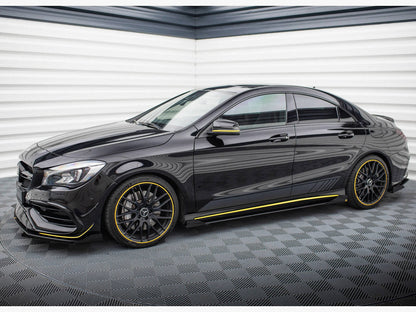 Maxton Design - Street PRO Side Skirts Diffusers + Flaps Mercedes-AMG CLA 45 C117 Facelift