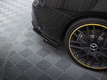Maxton Design - Street Pro Rear Side Splitters + Flaps Mercedes-AMG CLA 45 C117 Facelift