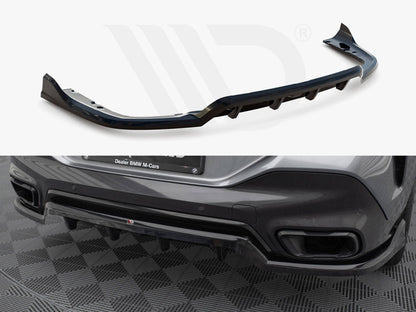 Maxton Design - Central Rear Splitter (Vertical Bars) V.2 BMW X6 M-Pack G06 Facelift