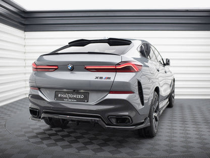Maxton Design - Central Rear Splitter (Vertical Bars) V.2 BMW X6 M-Pack G06 Facelift