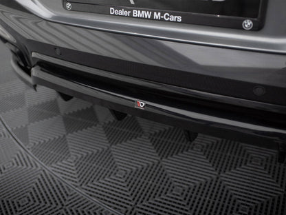 Maxton Design - Central Rear Splitter (Vertical Bars) V.2 BMW X6 M-Pack G06 Facelift
