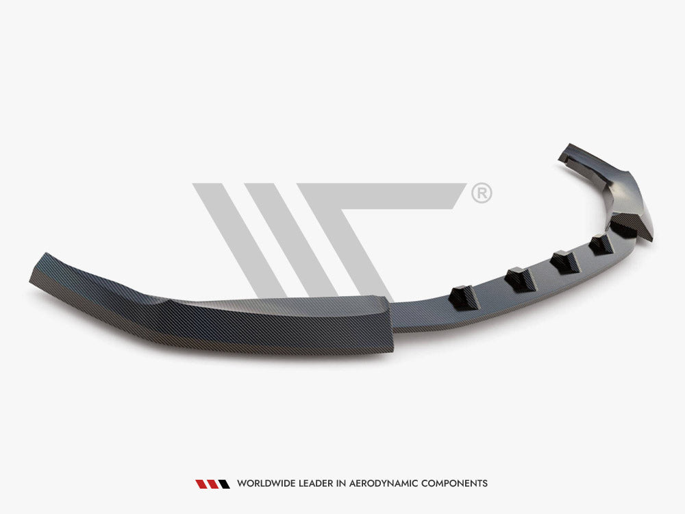 Maxton Design Carbon Division Carbon Fibre Front Lip Splitter V2 for BMW M2 G87 (2023-2025) | Front Spoiler/Chin Spoiler | Gloss 2x2 Twill PrePreg Performance Bumper Lip