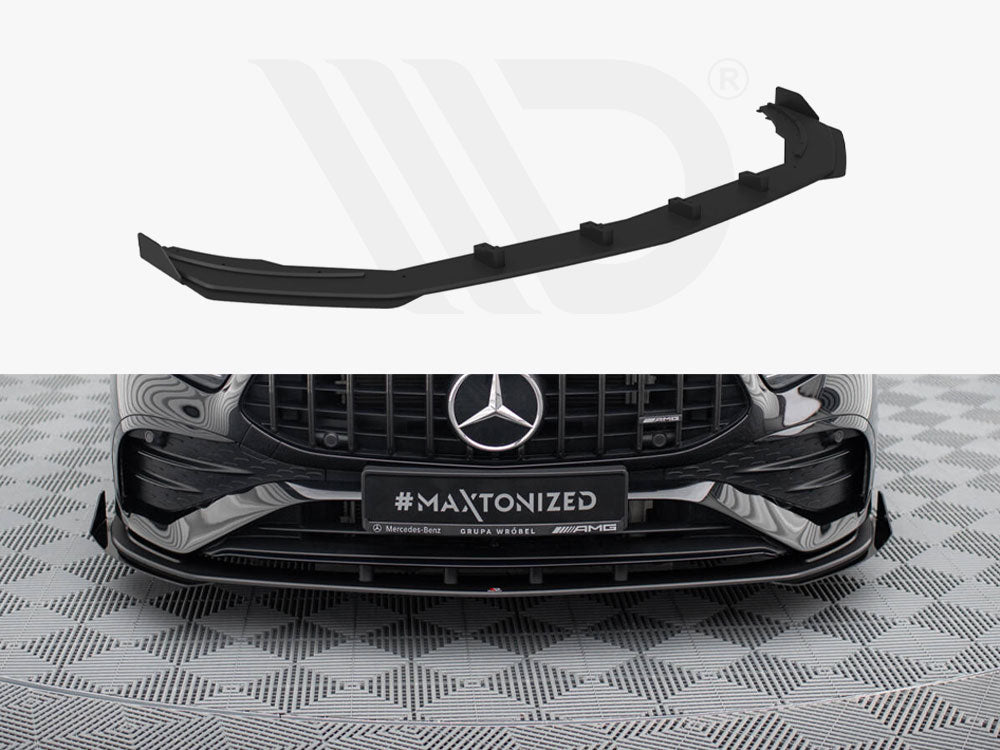 Maxton Design - Street PRO Front Splitter + Flaps Mercedes-AMG A35 W177 Facelift