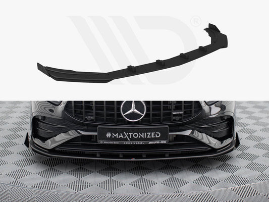 Maxton Design - Street PRO Front Splitter + Flaps Mercedes-AMG A35 W177 Facelift