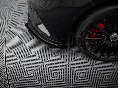 Maxton Design - Street PRO Front Splitter + Flaps Mercedes-AMG A35 W177 Facelift