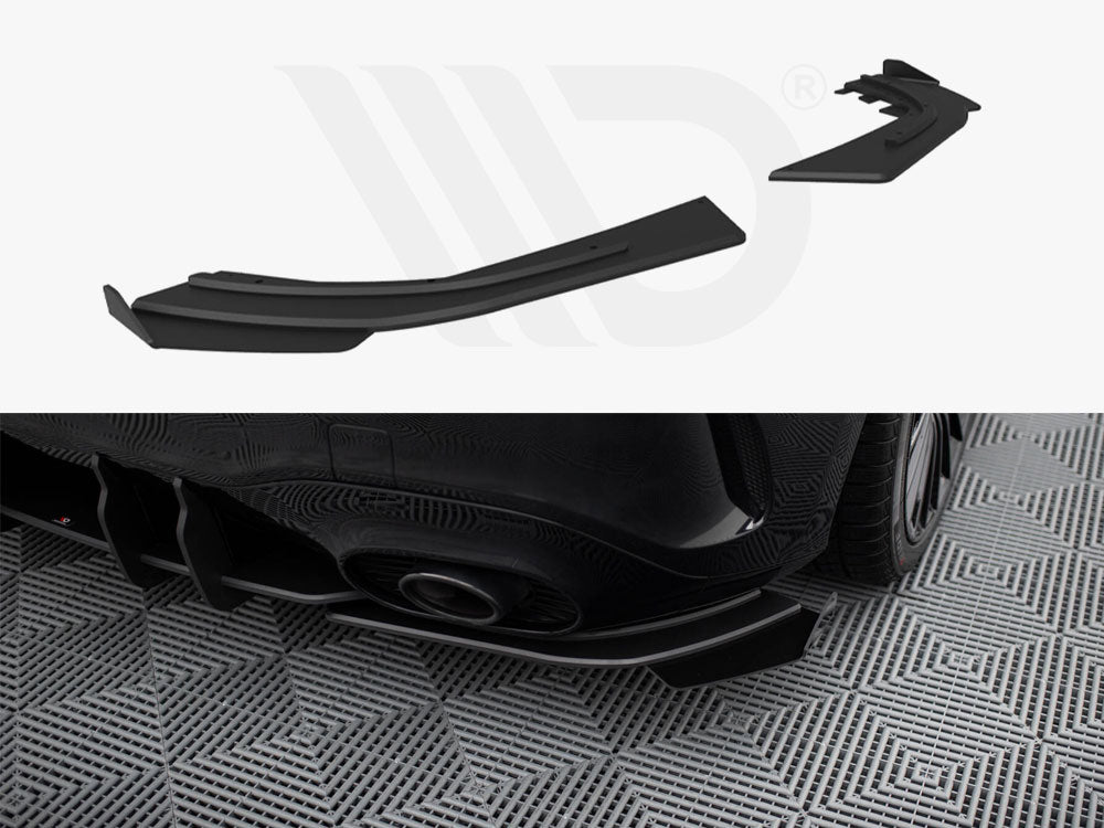Maxton Design - Street Pro Rear Side Splitters + Flaps Mercedes-AMG A35 Hatchback W177