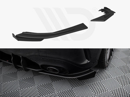 Maxton Design - Street Pro Rear Side Splitters + Flaps Mercedes-AMG A35 Hatchback W177