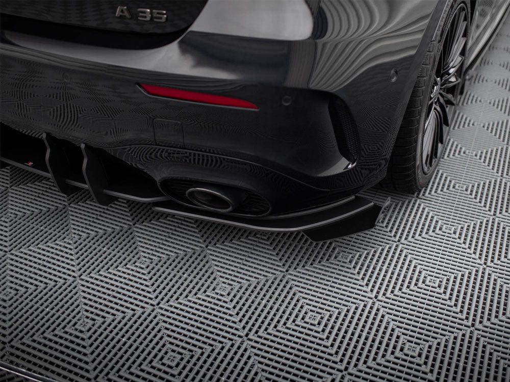 Maxton Design - Street Pro Rear Side Splitters + Flaps Mercedes-AMG A35 Hatchback W177