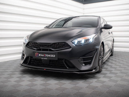 Maxton Design - Front Splitter V.1 Kia Proceed GT Mk3 Facelift / Ceed GT / GT - Line Mk1 Facelift