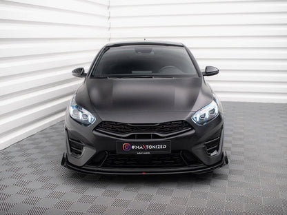 Maxton Design - Front Flaps Kia Proceed GT Mk3 Facelift / Ceed GT / GT - Line Mk1 Facelift
