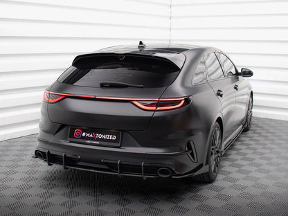 Maxton Design - STREET PRO REAR SIDE SPLITTERS + FLAPS KIA PROCEED GT MK1 FACELIFT