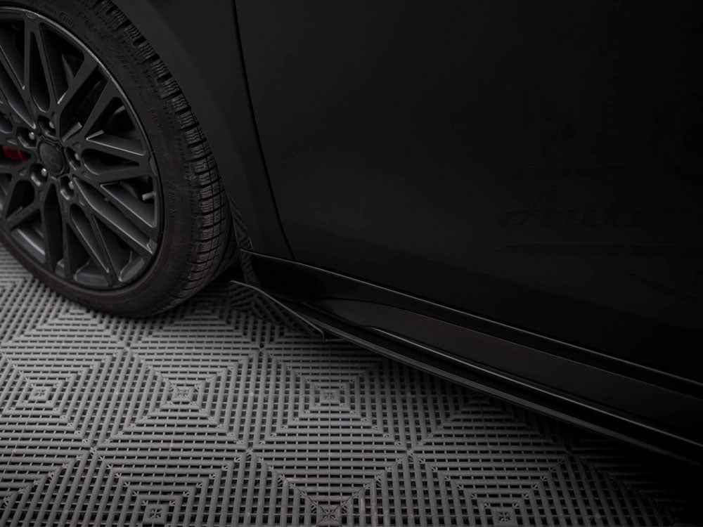 Maxton Design - Street PRO Side Skirts Diffusers + Flaps Kia Proceed GT / GT-Line Mk1 Facelift / Ceed GT Mk3 Facelift