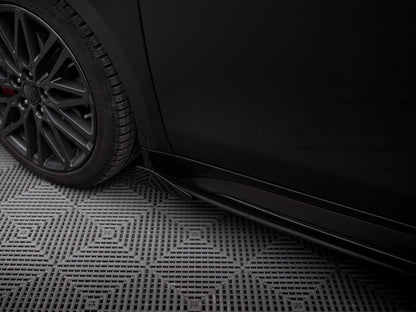 Maxton Design - Street PRO Side Skirts Diffusers + Flaps Kia Proceed GT / GT-Line Mk1 Facelift / Ceed GT Mk3 Facelift