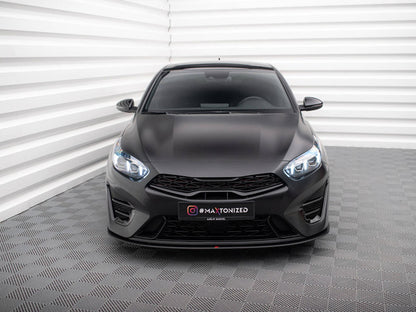 Maxton Design - Street PRO Front Splitter Kia Proceed GT Mk3 Facelift / Ceed GT / GT - Line Mk1 Facelift