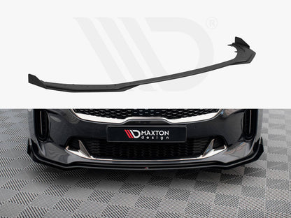 Maxton Design - STREET PRO FRONT SPLITTER + FLAPS KIA STINGER GT / GT-LINE MK1