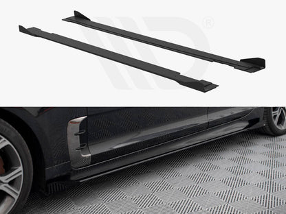 Maxton Design - STREET PRO SIDE SKIRTS DIFFUSERS + FLAPS KIA STINGER GT / GT-LINE MK1