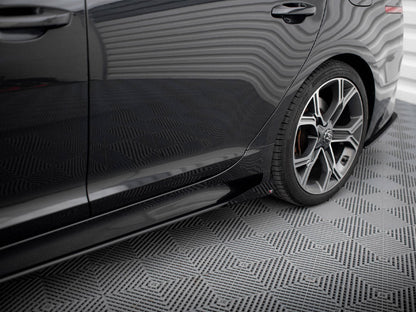Maxton Design - STREET PRO SIDE SKIRTS DIFFUSERS + FLAPS KIA STINGER GT / GT-LINE MK1
