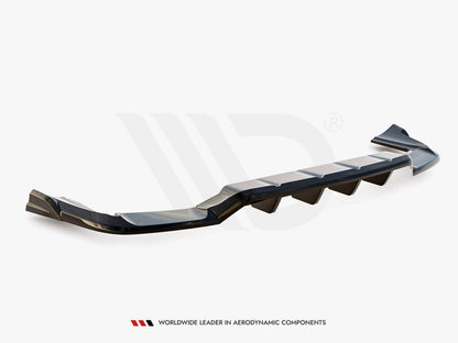 Maxton Design - Rear Splitter (Vertical Bars) Porsche Cayenne Coupe / SUV Mk3