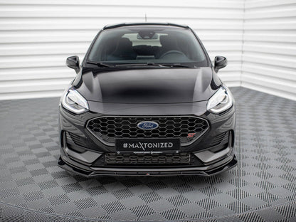 Maxton Design - FRONT SPLITTER V.4 FORD FIESTA ST / ST-LINE MK8/8.5