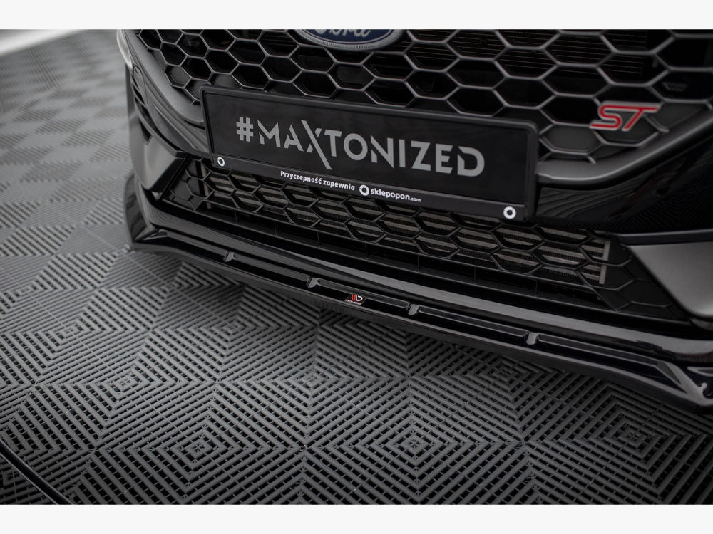 Maxton Design - FRONT SPLITTER V.4 + FLAPS FORD FIESTA ST / ST-LINE MK8 / 8.5