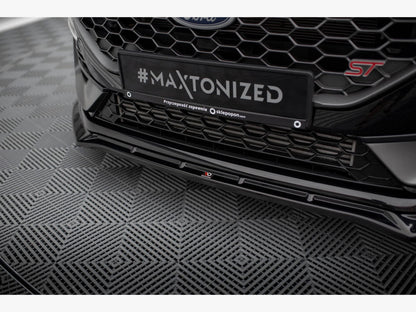 Maxton Design - FRONT SPLITTER V.4 + FLAPS FORD FIESTA ST / ST-LINE MK8 / 8.5
