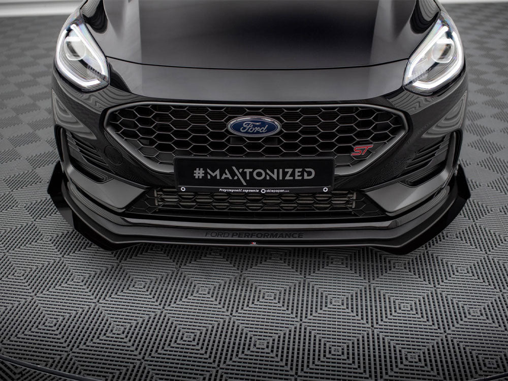 Maxton Design - STREET PRO FRONT SPLITTER + FLAPS FORD FIESTA ST/ST LINE MK8/8.5 FACELIFT