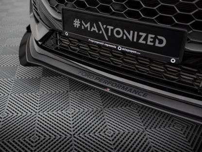Maxton Design - STREET PRO FRONT SPLITTER + FLAPS FORD FIESTA ST/ST LINE MK8/8.5 FACELIFT