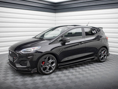 Maxton Design - SIDE SKIRTS DIFFUSERS V.2 + FLAPS FORD FIESTA ST / ST-LINE MK8/8.5