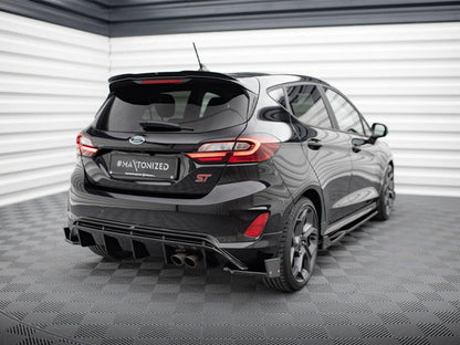 Maxton Design - REAR SIDE SPLITTERS V.4 + FLAPS FORD FIESTA ST MK8/8.5