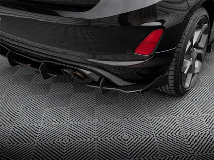 Maxton Design - STREET PRO REAR DIFFUSER(+FLAPS) FORD FIESTA MK8/8.5 ST (2018-2024)