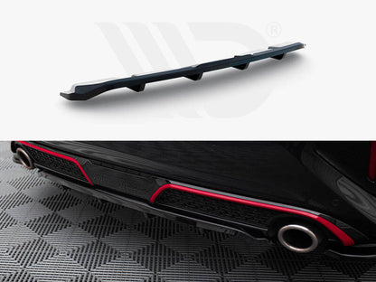 Maxton Design - Central Rear Splitter (Vertical Bars) Kia Ceed GT Mk3 Facelift