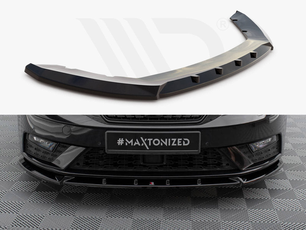 Maxton Design - FRONT SPLITTER V.1 SEAT LEON MK3 FACELIFT