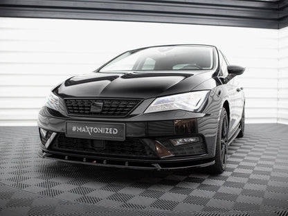 Maxton Design - FRONT SPLITTER V.1 SEAT LEON MK3 FACELIFT