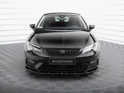 Maxton Design - FRONT SPLITTER V.1 SEAT LEON MK3 FACELIFT
