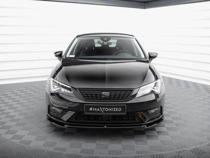 Maxton Design - FRONT SPLITTER V.2 SEAT LEON MK3 FACELIFT
