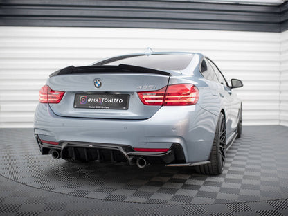 Maxton Design - REAR VALANCE BMW 4 COUPE / GRAN COUPE / CABRIO M-PACK F32 / F36 / F33 (VERSION WITH EXHAUST ON BOTH SIDES)