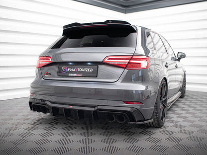 Maxton Design - Rear Side Splitters V.2 Audi S3 / A3 S-Line Sportback 8V Facelift